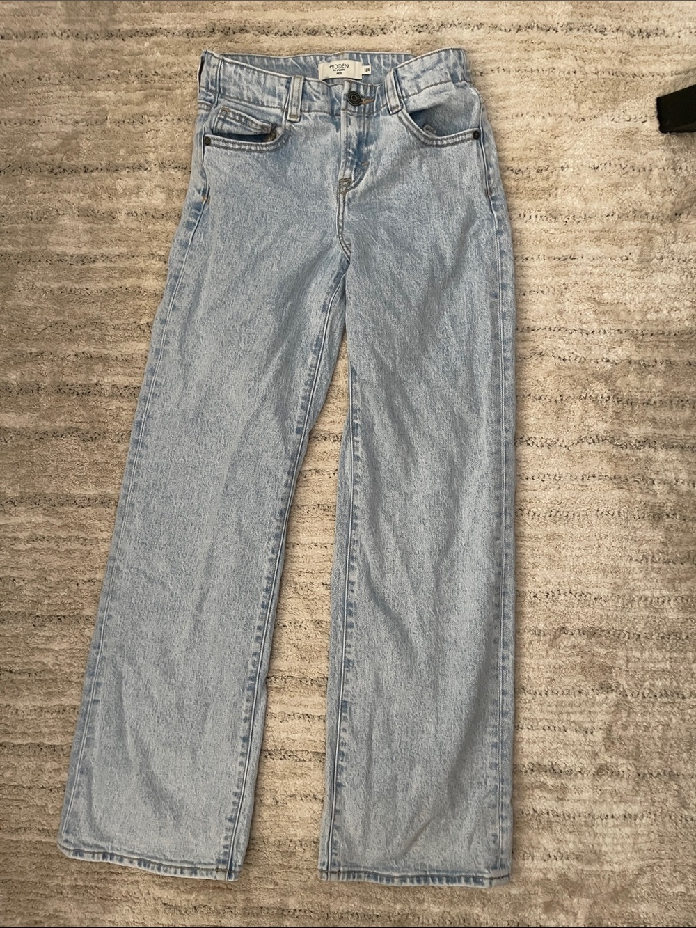 Kids Light Blue Straight-Leg Jeans